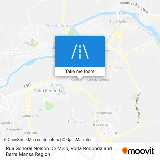 Rua General Nelson De Melo map