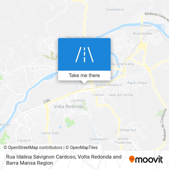 Rua Idalina Savignon Cardoso map