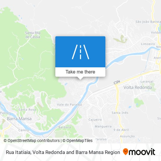 Rua Itatiaia map