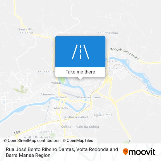 Rua José Bento Ribeiro Dantas map