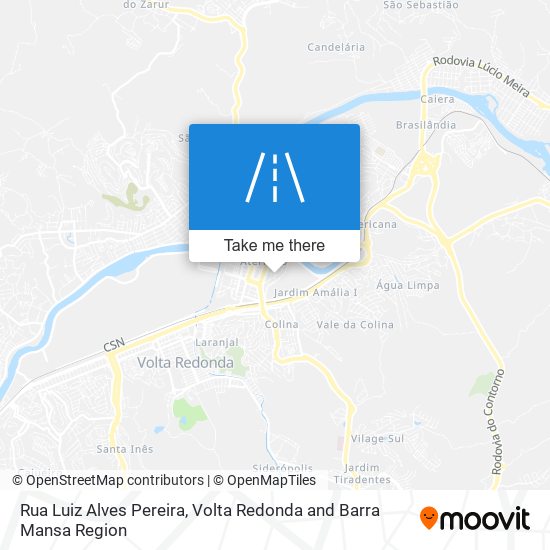 Mapa Rua Luiz Alves Pereira