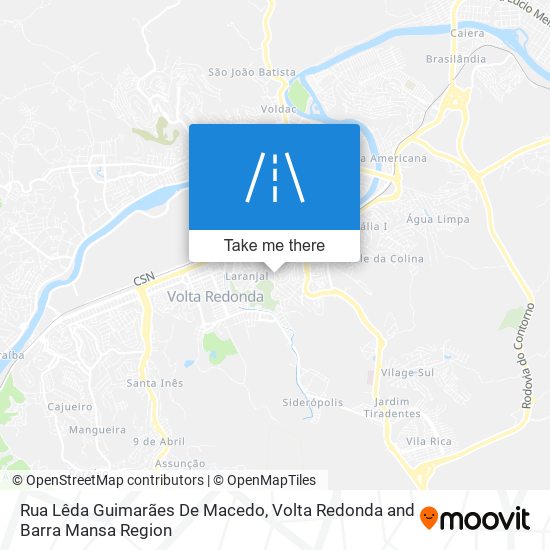 Mapa Rua Lêda Guimarães De Macedo