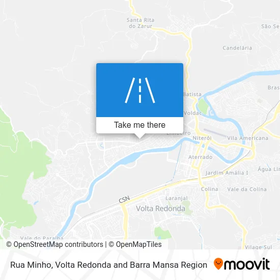 Rua Minho map