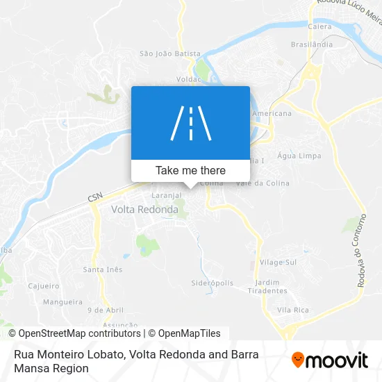Rua Monteiro Lobato map