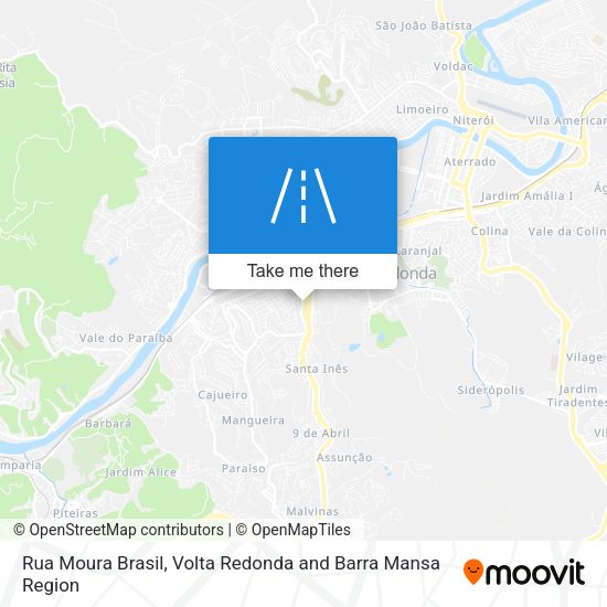 Rua Moura Brasil map