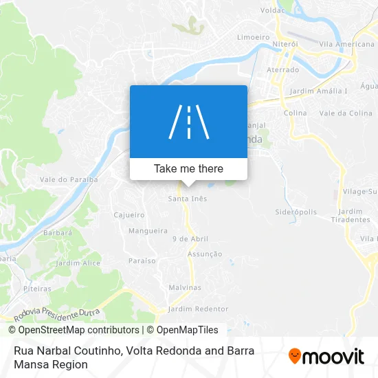 Rua Narbal Coutinho map