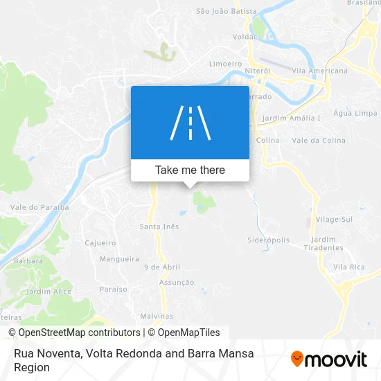 Rua Noventa map