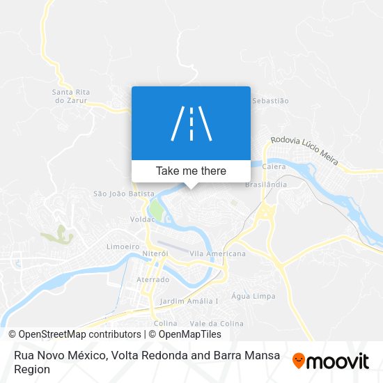 Rua Novo México map
