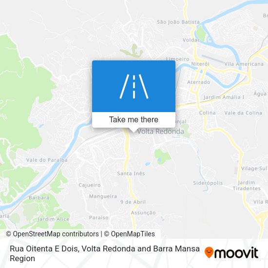 Rua Oitenta E Dois map