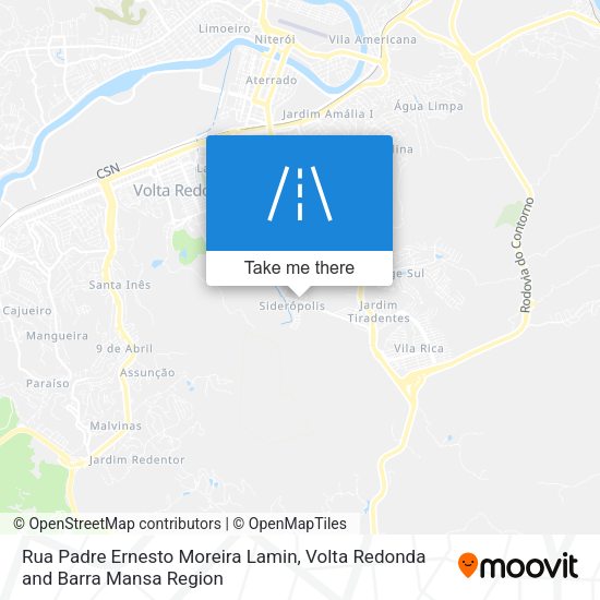 Rua Padre Ernesto Moreira Lamin map