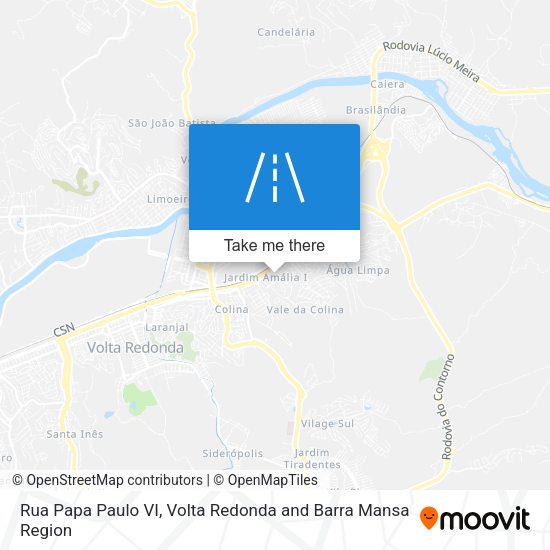 Rua Papa Paulo VI map