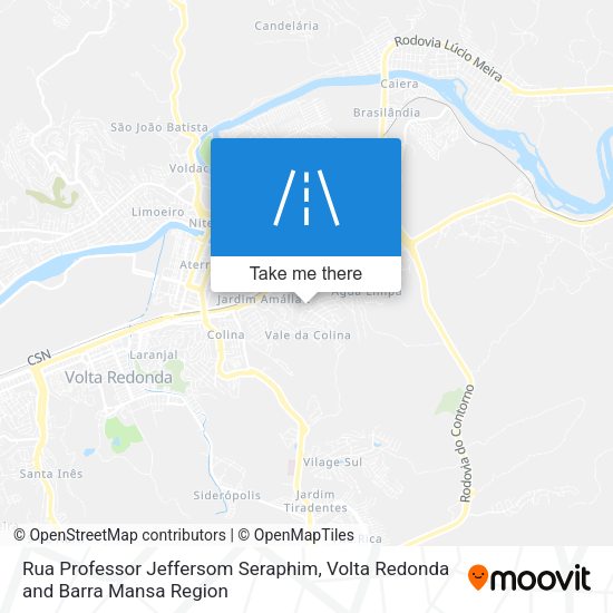 Rua Professor Jeffersom Seraphim map
