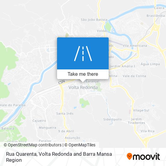 Rua Quarenta map