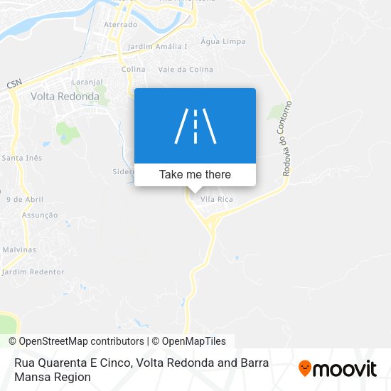 Rua Quarenta E Cinco map