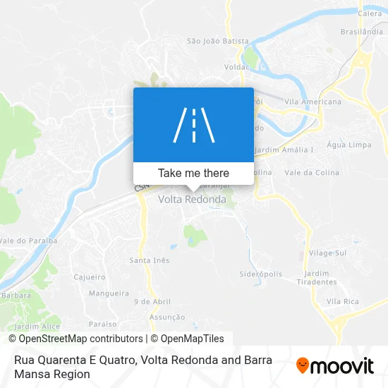 Rua Quarenta E Quatro map