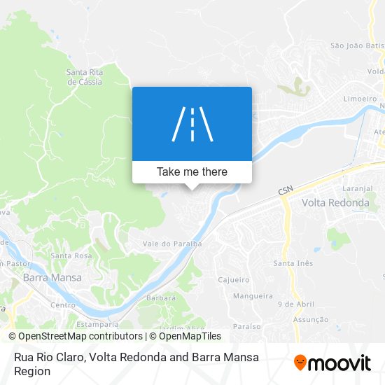 Mapa Rua Rio Claro