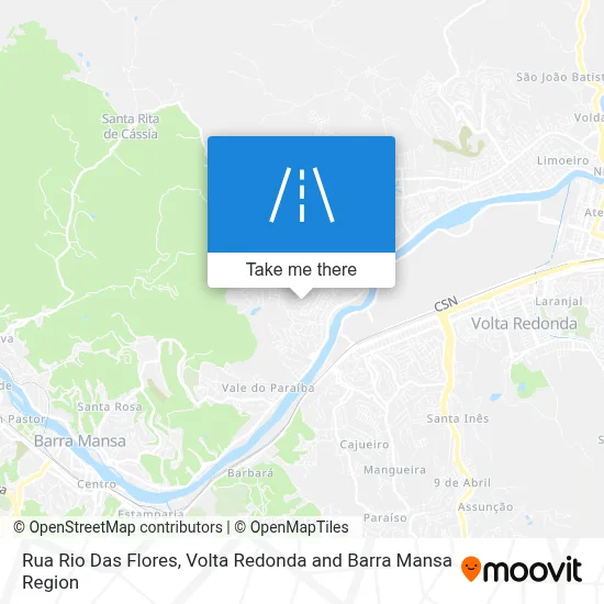 Rua Rio Das Flores map