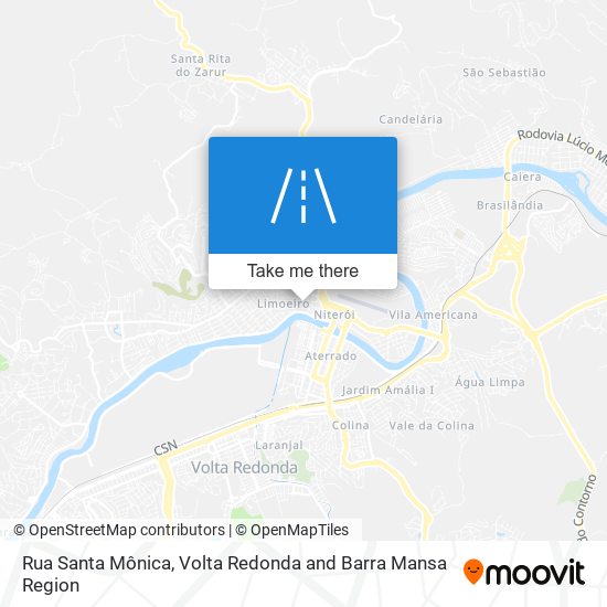 Mapa Rua Santa Mônica