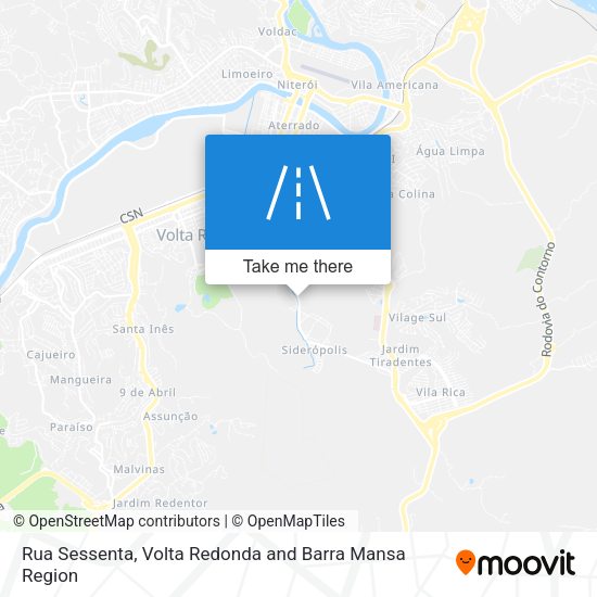 Rua Sessenta map