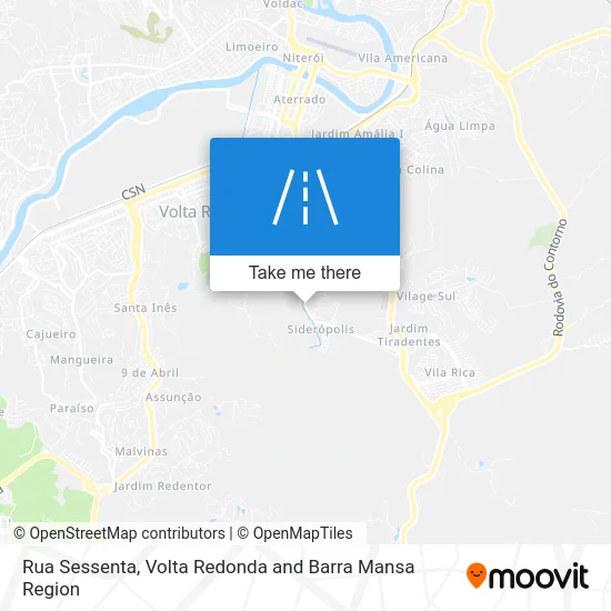 Rua Sessenta map