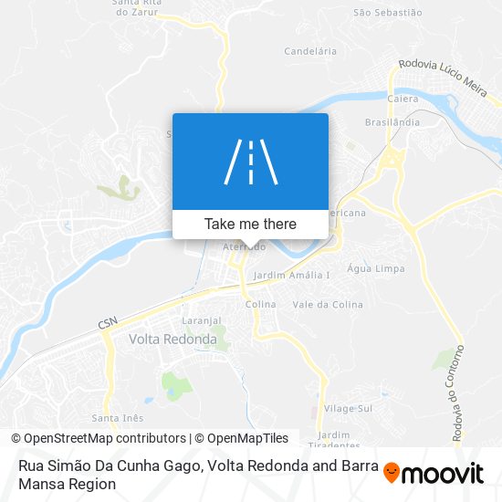 Mapa Rua Simão Da Cunha Gago