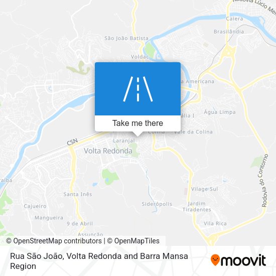 Rua São João map