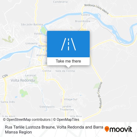 Rua Tarlile Lustoza Braune map