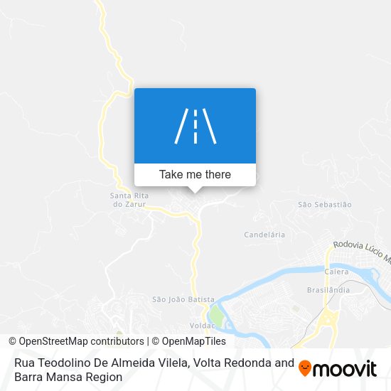 Rua Teodolino De Almeida Vilela map