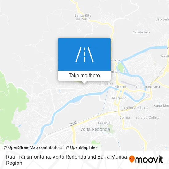 Rua Transmontana map
