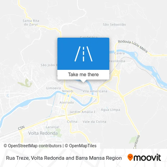 Rua Treze map