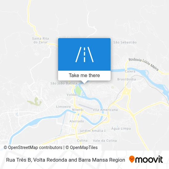 Rua Três B map