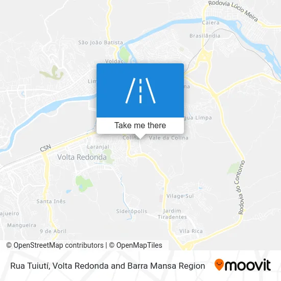 Rua Tuiutí map