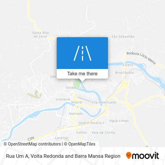 Rua Um A map