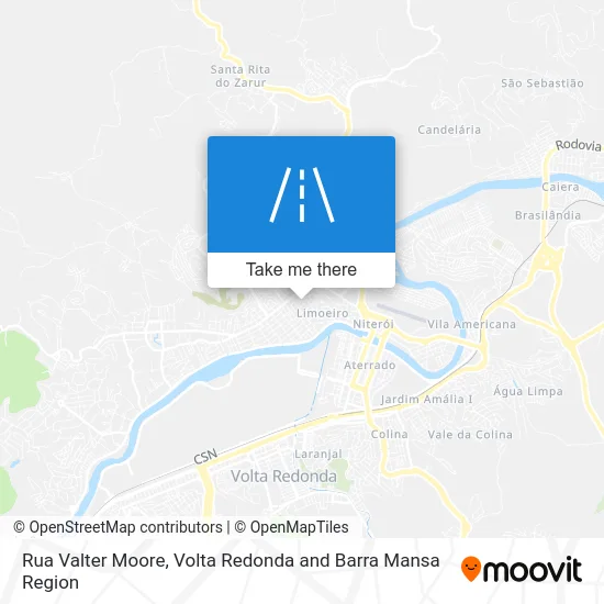 Rua Valter Moore map