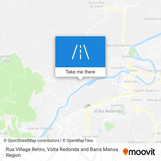 Rua Village Retiro map
