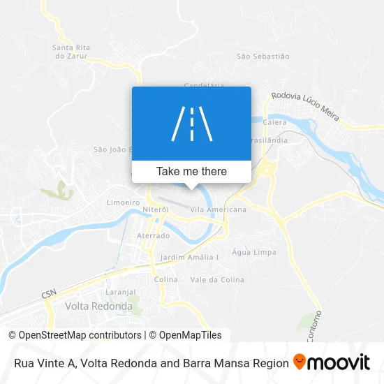 Rua Vinte A map