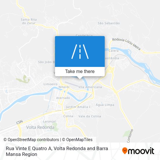 Rua Vinte E Quatro A map