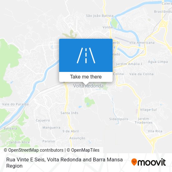 Rua Vinte E Seis map