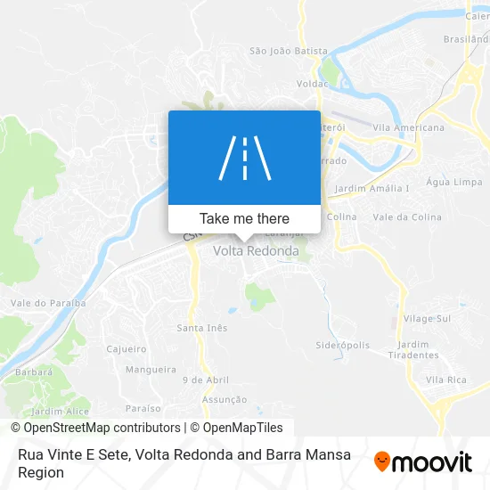 Rua Vinte E Sete map