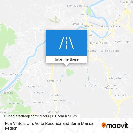 Rua Vinte E Um map