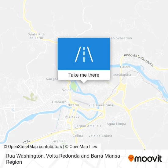 Rua Washington map