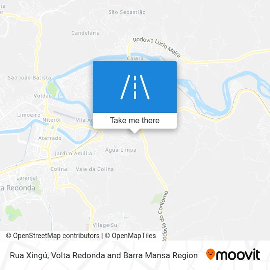 Rua Xingú map