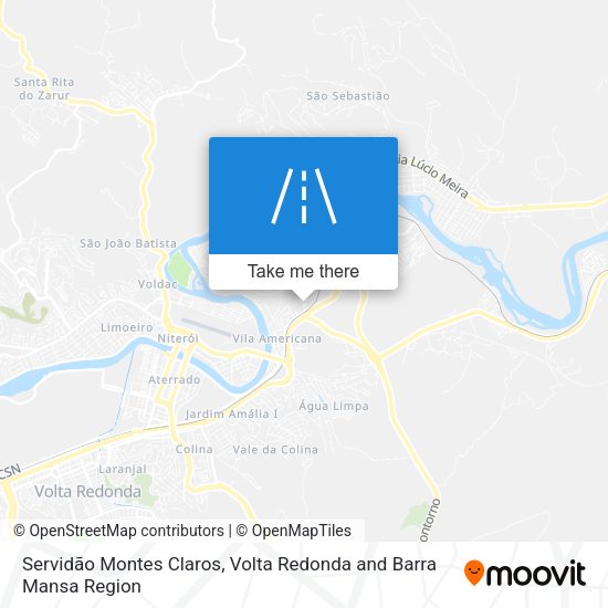 Servidão Montes Claros map