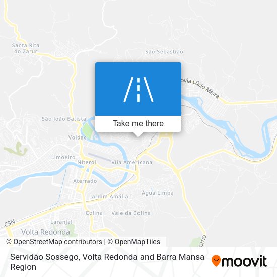Servidão Sossego map