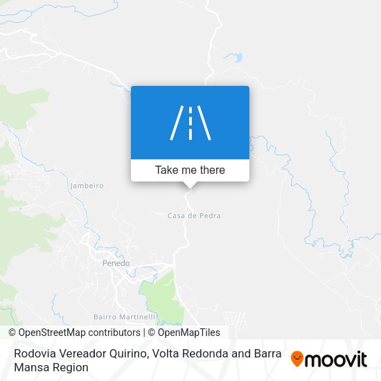 Rodovia Vereador Quirino map