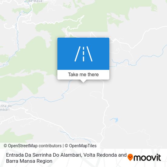 Entrada Da Serrinha Do Alambari map