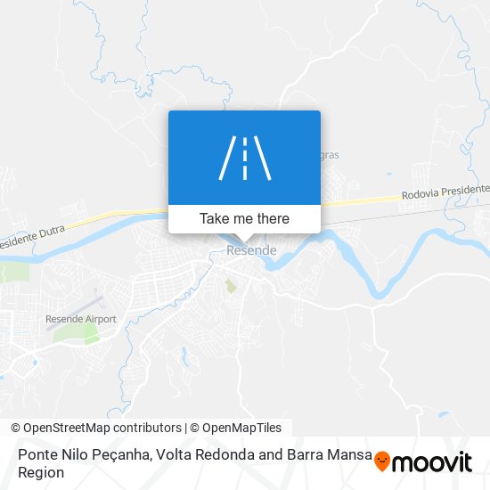 Ponte Nilo Peçanha map