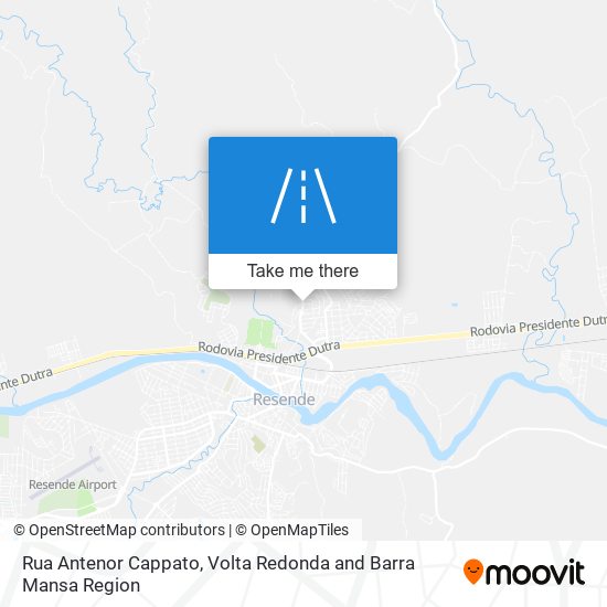 Mapa Rua Antenor Cappato