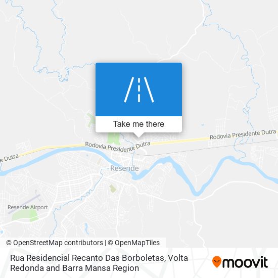 Mapa Rua Residencial Recanto Das Borboletas