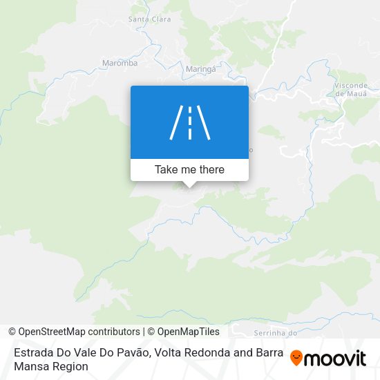 Estrada Do Vale Do Pavão map